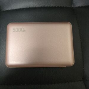 Pink Portable Ultra Thin Power Bank 5000 mAh/3